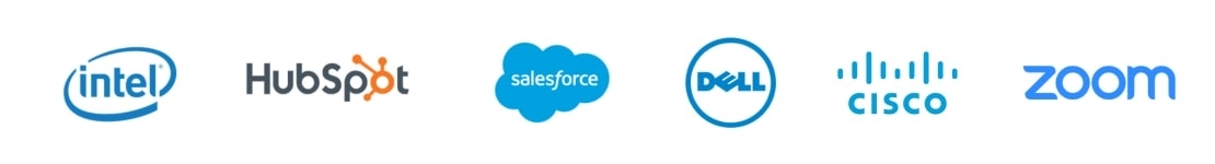 Intel, HubSpot, Salesforce, Dell, Cisco, Zoom