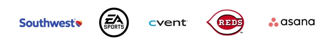 Southwest, EA Sports, Cvent, Cincinnati Reds, Asana