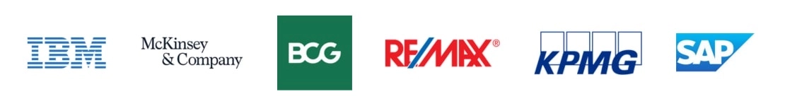 IBM, McKinsey & Company, BCG, RE/MAX, KPMG, SAP